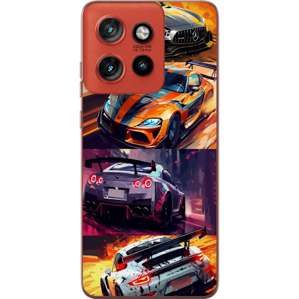 Motorola Edge 50 Neo Läpinäkyvä kuori Ralli kuume - vauhdik