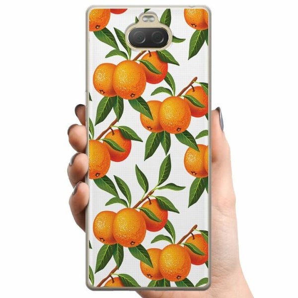 Sony Xperia 10 Plus TPU Mobilskal Apelsin