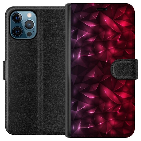 Apple iPhone 12 Pro Max Lompakkokotelo Kiusoittava Punainen