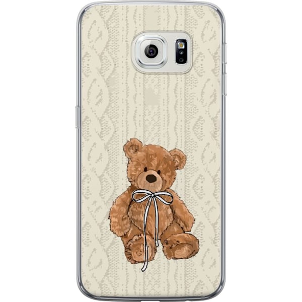 Samsung Galaxy S6 edge Genomskinligt Skal Liten Nalle – klassisk nalle i enkel design