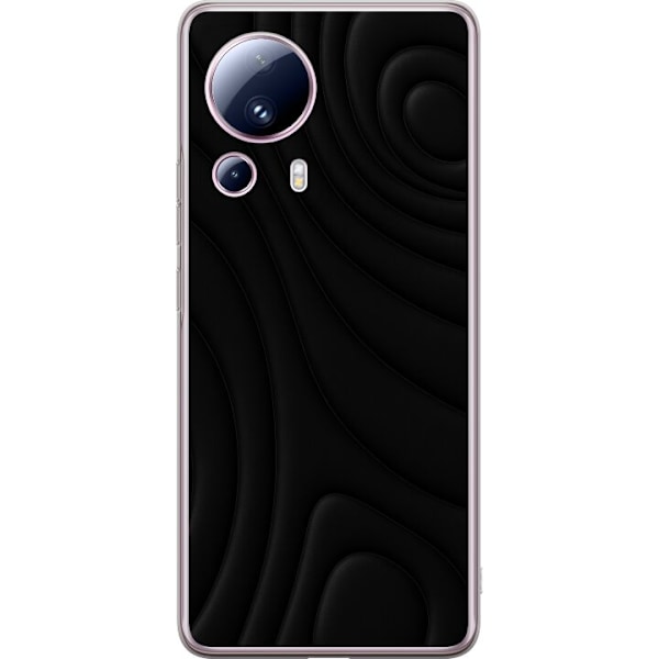Xiaomi 13 Lite Läpinäkyvä kuori Tummat Aallot
