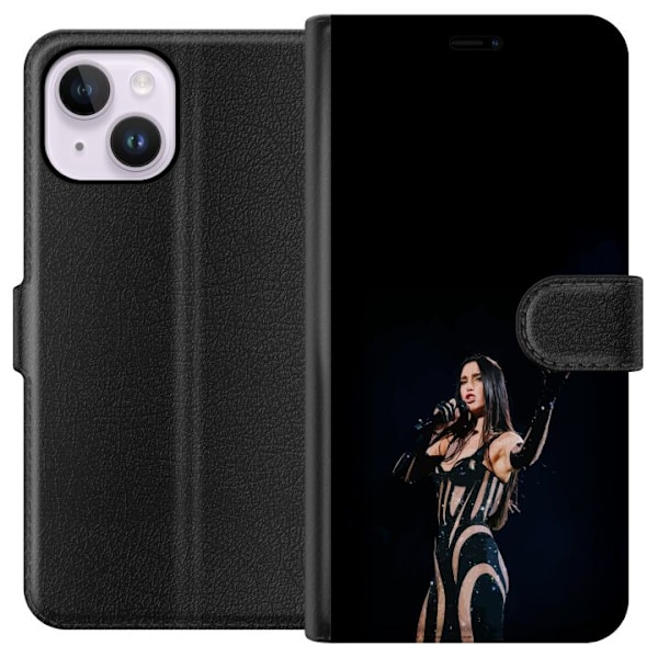 Apple iPhone 15 Plus Tegnebogsetui Dua Lipa – Pop Star Aesthetic