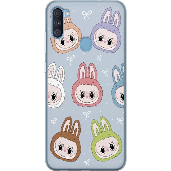 Samsung Galaxy A11 Genomskinligt Skal Labubu Star Pattern –
