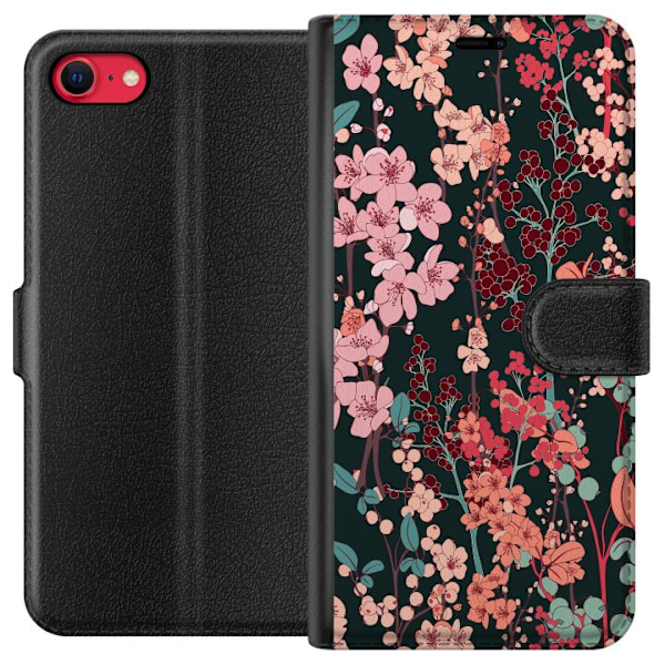 Apple iPhone 8 Lompakkokotelo Kasvimaan Retro