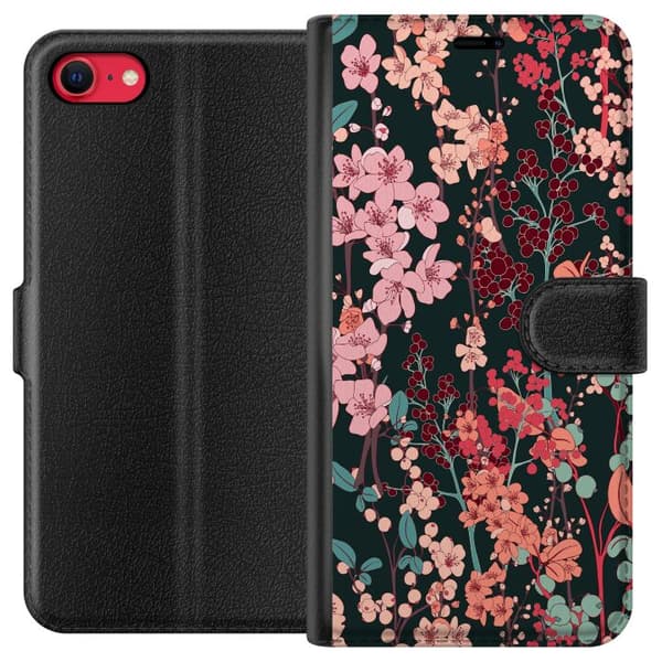 Kompatibelt Plånboksfodral till Apple iPhone 8 Herbaceous Retro
