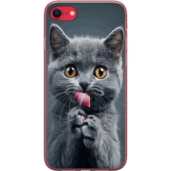 Apple iPhone 8 Läpinäkyvä kuori Kissa