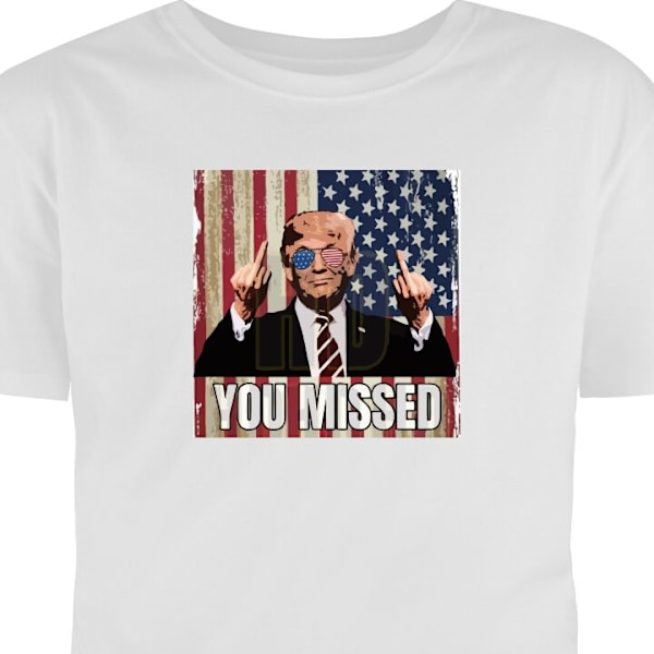 T-shirt til Voksen | Klassisk Voksen T-shirt Trump hvid M