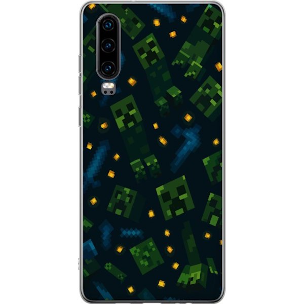 Huawei P30 Läpinäkyvä kuori Minecraft Dungeons Mob