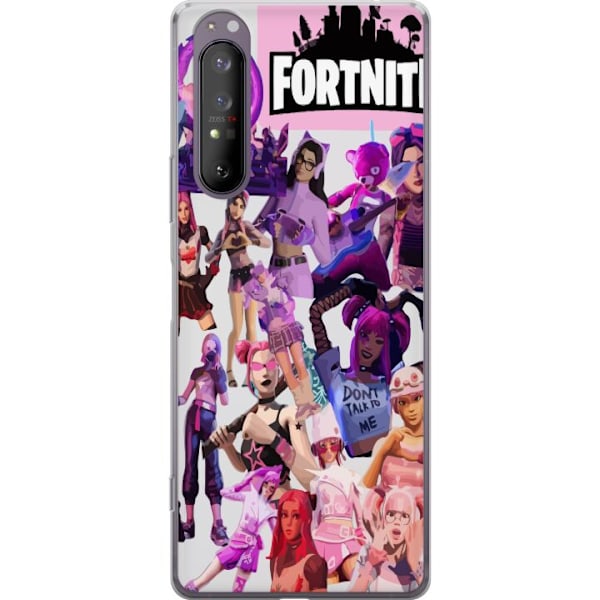 Sony Xperia 1 II Läpinäkyvä kuori Fortnite