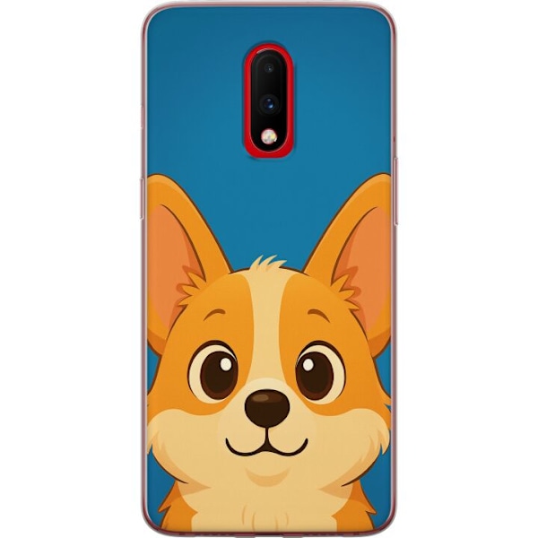 OnePlus 7 Genomskinligt Skal Hello Corgi