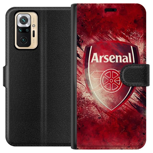 Xiaomi Redmi Note 10 Pro Tegnebogsetui Arsenal Fodbold