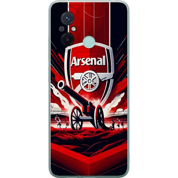 Xiaomi Redmi 12C Läpinäkyvä kuori Arsenal