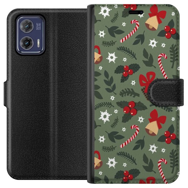 Motorola Moto G73 Lommeboketui God Jul mønster