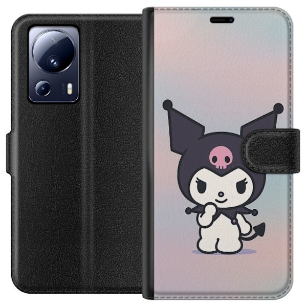 Xiaomi 13 Lite Lompakkokotelo Kawaii Sanrio Kuromi