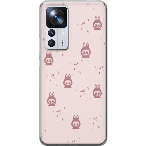 Xiaomi 12T Läpinäkyvä kuori Labubu Neon Pop - Neonvärinen pop art hirviö