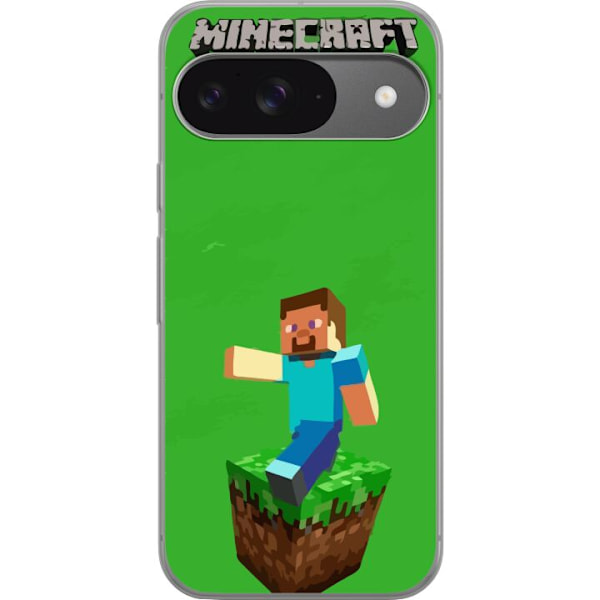 Google Pixel 9 Läpinäkyvä kuori Minecraft