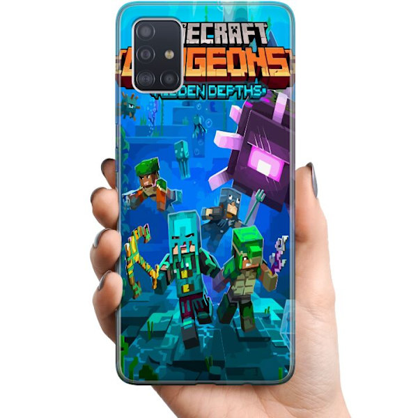 Samsung Galaxy A51 TPU Mobilskal Minecraft