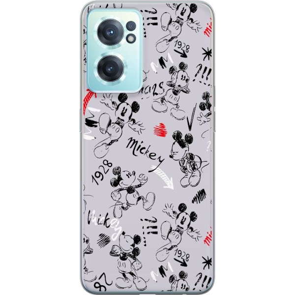 OnePlus Nord CE 2 5G Läpinäkyvä kuori Disney kuviointi