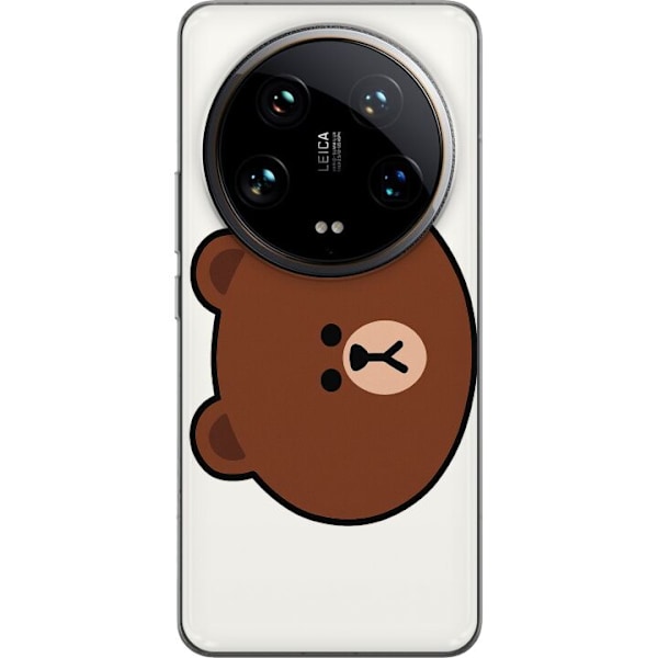 Xiaomi 14 Ultra Läpinäkyvä kuori line friends brown