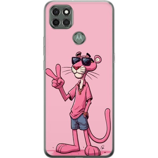 Motorola Moto G9 Power Gjennomsiktig deksel Pink Panter Peace