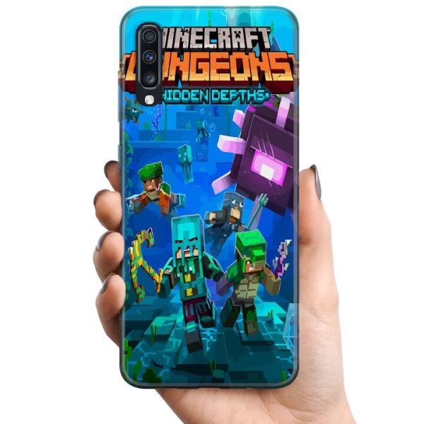 Samsung Galaxy A70 TPU Matkapuhelimen kuori Minecraft