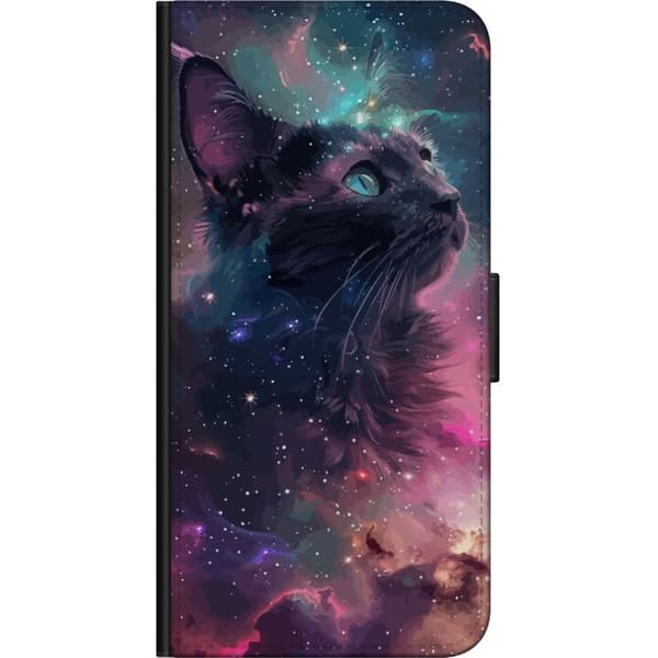 Kompatibelt Plånboksfodral till OnePlus 9 Pro Katten i Galaxen
