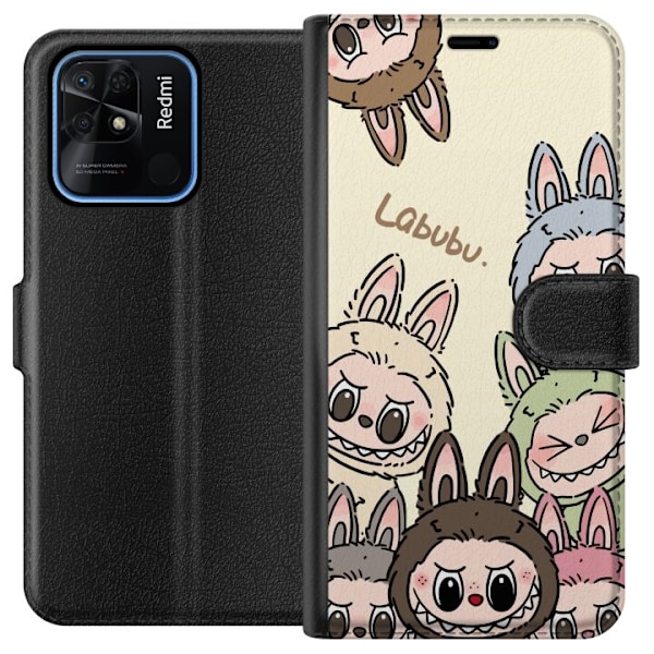 Xiaomi Redmi 10C Lompakkokotelo Labubu Pastel Collection