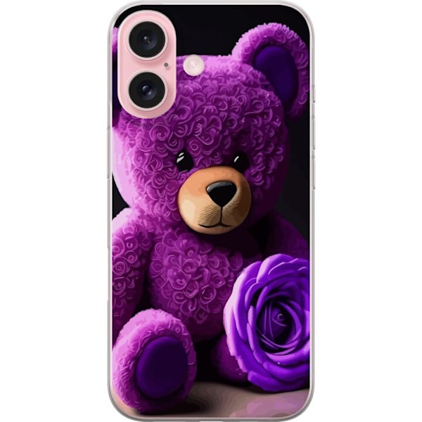 Apple iPhone 16 Läpinäkyvä kuori Nallekarhu