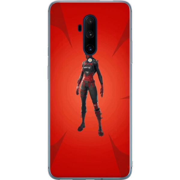 OnePlus 7T Pro Gennemsigtig cover Fortnite - Rød Ridder