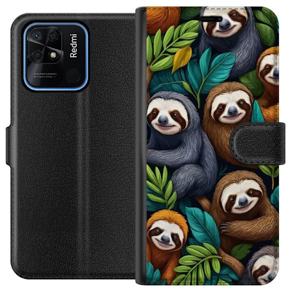 Xiaomi Redmi 10C Lompakkokotelo Sengångarstil - rentoutunut m