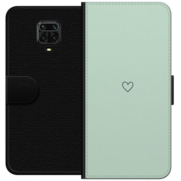 Xiaomi Redmi Note 9S Lompakkokotelo Yksinkertainen Sydän