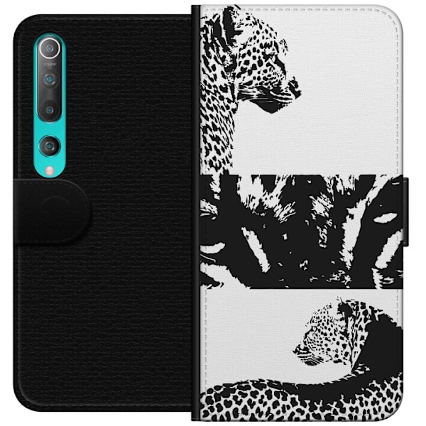 Xiaomi Mi 10 5G Lommeboketui Leopard Faces
