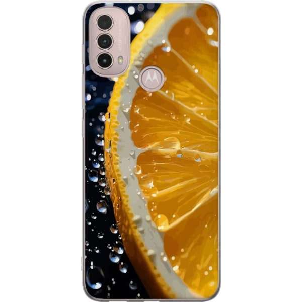 Motorola Moto E40 Gjennomsiktig deksel Appelsin