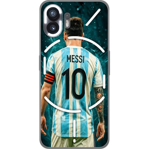 Nothing Phone (2) Läpinäkyvä kuori Messi