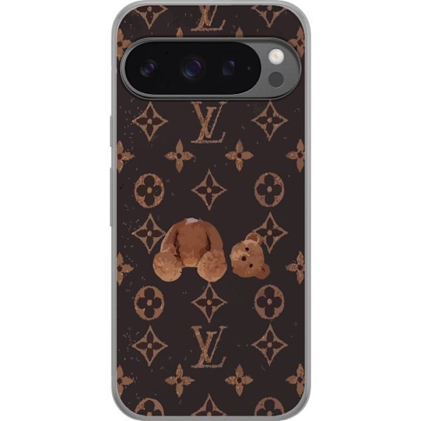 Google Pixel 9 Pro XL Gennemsigtig cover LV Teddybjörn