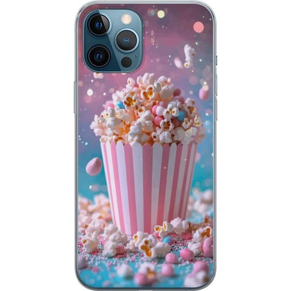 Kompatibelt Mobildeksel til Apple iPhone 12 Pro Max Popcornbøtte retro kino snacks morsom figur