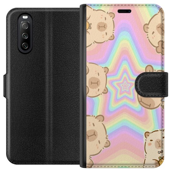 Sony Xperia 10 III Lommeboketui Kawaii Capybara Galaxy Søt An