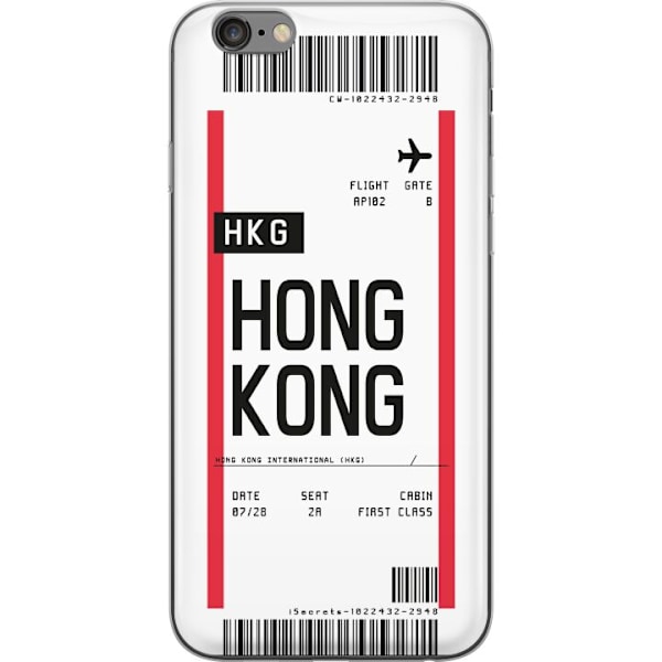 Apple iPhone 6s Plus Läpinäkyvä kuori Hongkong