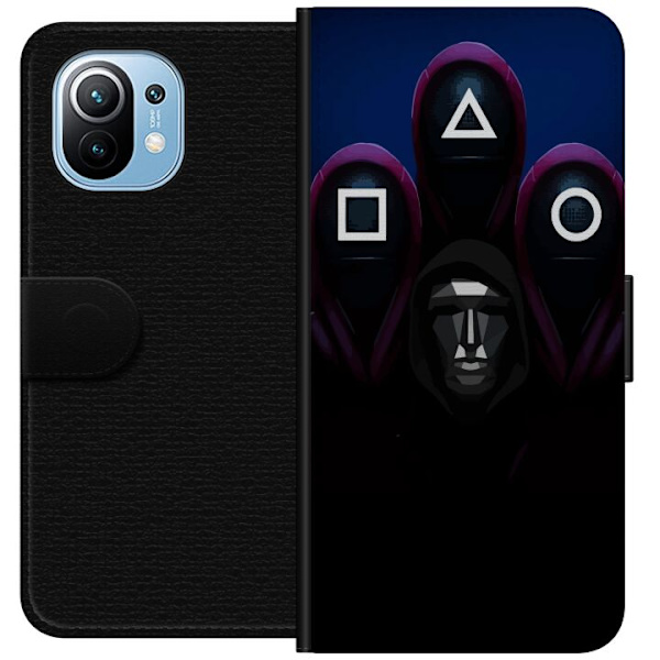 Xiaomi Mi 11 Plånboksfodral Squid Game Säsong 3 Nya Ikoner Populär Serie TV Motiv Asiatisk Drama Trend Ikoniskt Grafisk Design