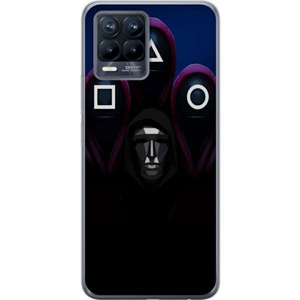 Realme 8 Gjennomsiktig deksel Squid Game Sesong 3 Nye Ikoner Populær Serie TV Motiv Asiatisk Drama Trend Ikonisk Grafisk Design
