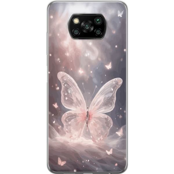 Kompatibel Mobilcover til Xiaomi Poco X3 NFC Sommerfugl
