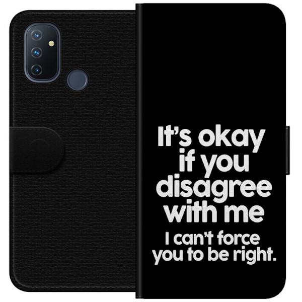 OnePlus Nord N100 Tegnebogsetui Tekst