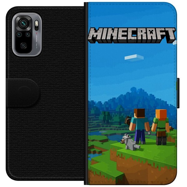 Xiaomi Redmi Note 10S Lompakkokotelo Minecraft Key Art