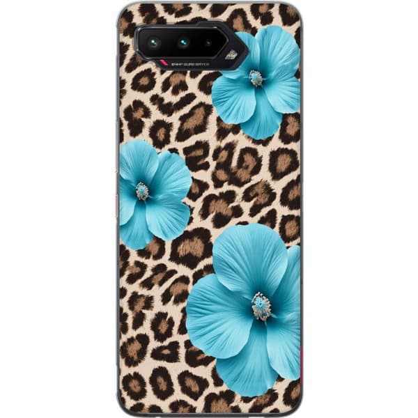 Kompatibelt Mobilskal till Asus ROG Phone 5 Brun blomsterleopard brun