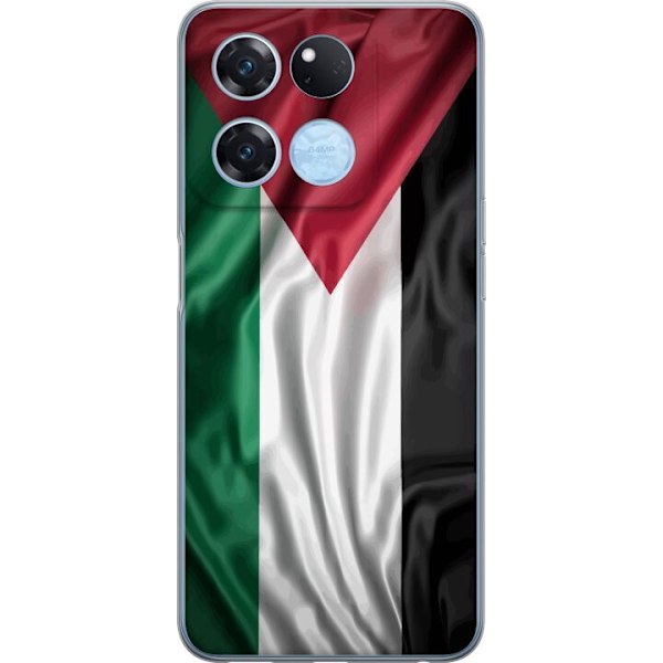 OnePlus Ace Racing Gennemsigtig cover Palestinaflaget – ikonisk frihedssymbol i rød, sort, hvid og grøn