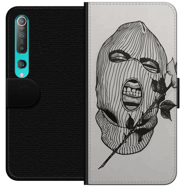Xiaomi Mi 10 5G Tegnebogsetui Ski Maske Ros Streetwear Design Grafisk Motiv Spænding Urban Stil Gadekunst Maskerade Symbol