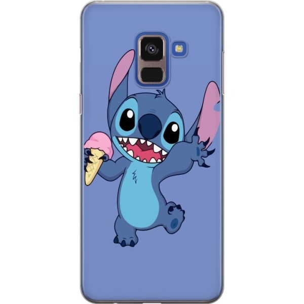 Samsung Galaxy A8 (2018) Gennemsigtig cover Lykkelig Stitch