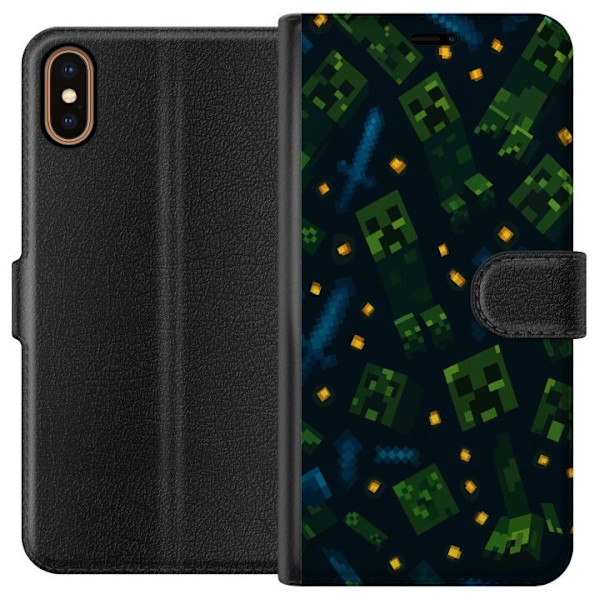 Apple iPhone XS Lompakkokotelo Minecraft Dungeons Mob