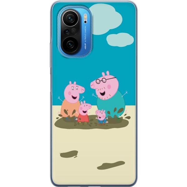 Xiaomi Poco F3 Gennemsigtig cover Greta Gris Familie Georg Mud