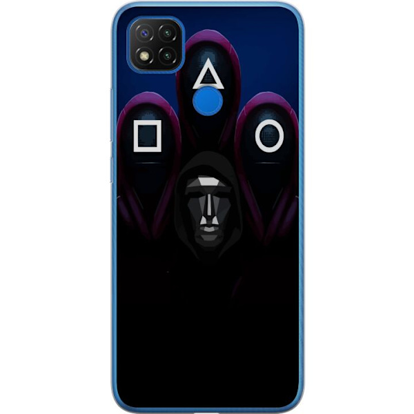 Xiaomi Redmi 9C Genomskinligt Skal Squid Game Säsong 3 Nya Ikoner Populär Serie TV Motiv Asiatisk Drama Trend Ikoniskt Grafisk Design